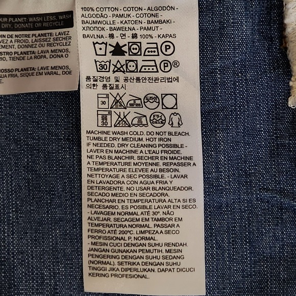 Levis Denim Trucker Jacket Mens XXL Blue‎ Cotton Classic Fit Button Up 72334 - Picture 7 of 12